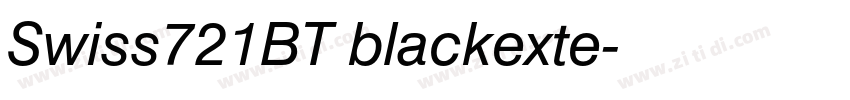 Swiss721BT blackexte字体转换